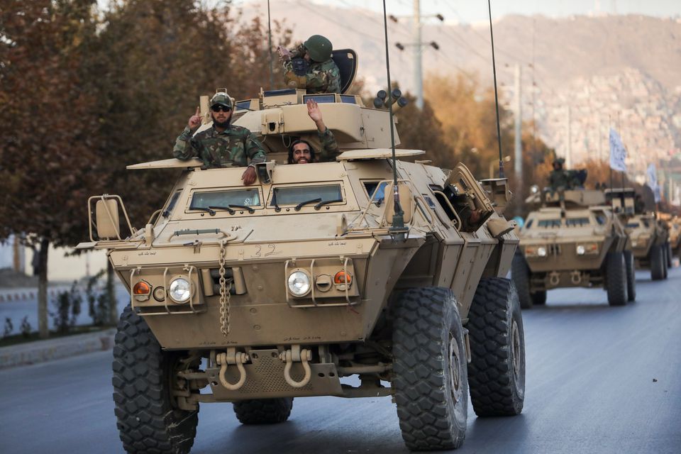 Taliban hold military parade with U.S.-made weapons in Kabul in show of strength