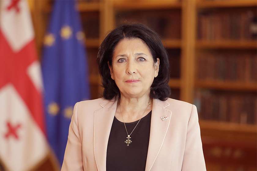 Georgian President congratulates people of Kyiv on Capital Day