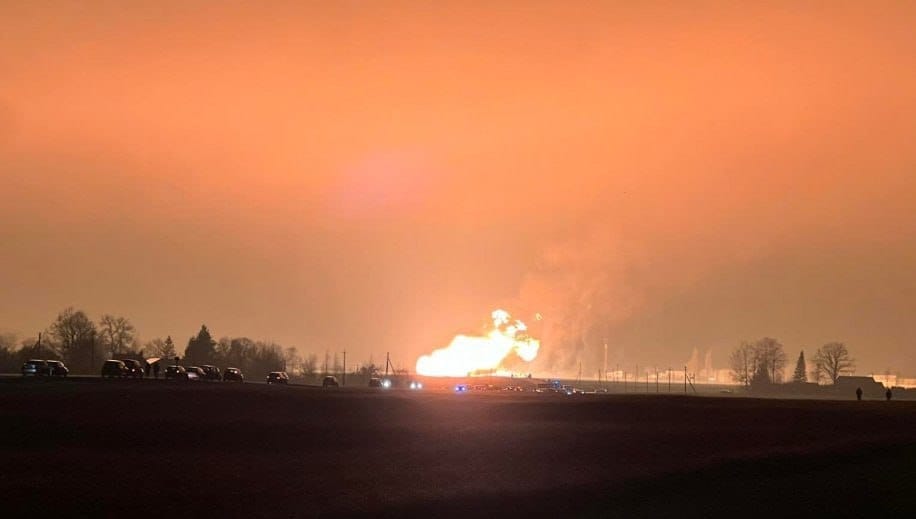 Explosion hits a gas pipeline connecting Lithuania and Latvia