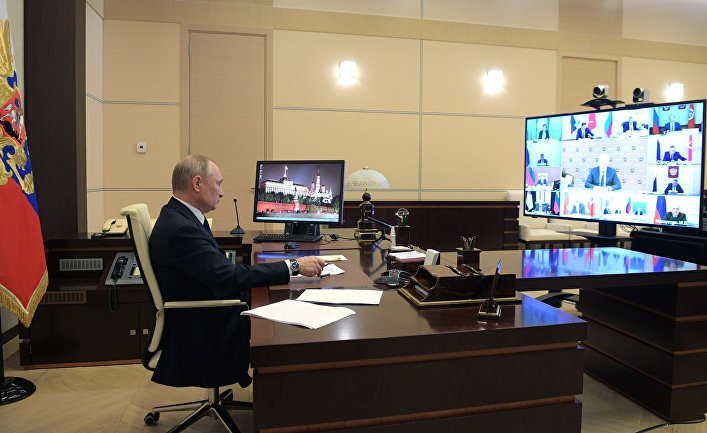Путину во время видеоконференции сдали недостроенную больницу