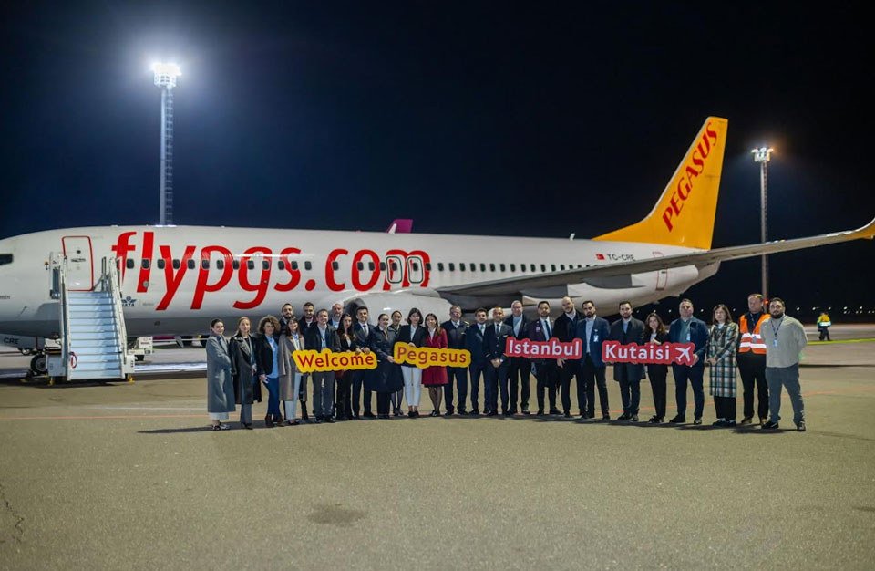 ქუთაისის საერთაშორისო აეროპორტში PEGASUS AIRLINES-მა ოპერირება დაიწყო