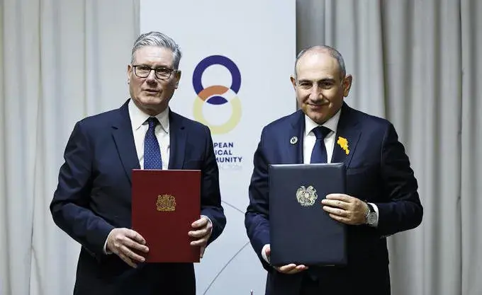 სომხეთმა და გაერთიანებულმა სამეფომ სტრატეგიული პარტნიორობის შესახებ შეთანხმება გააფორმეს