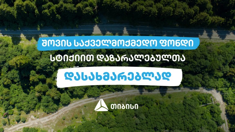 თიბისიში შექმნილი შოვის საქველმოქმედო ფონდი სტიქიით დაზარალებულთა მხარდასაჭერად