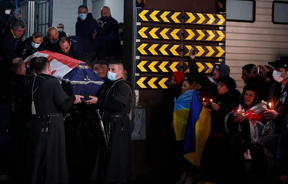 Bodies of Georgian fighters, killed in Ukraine, transferred to Georgia