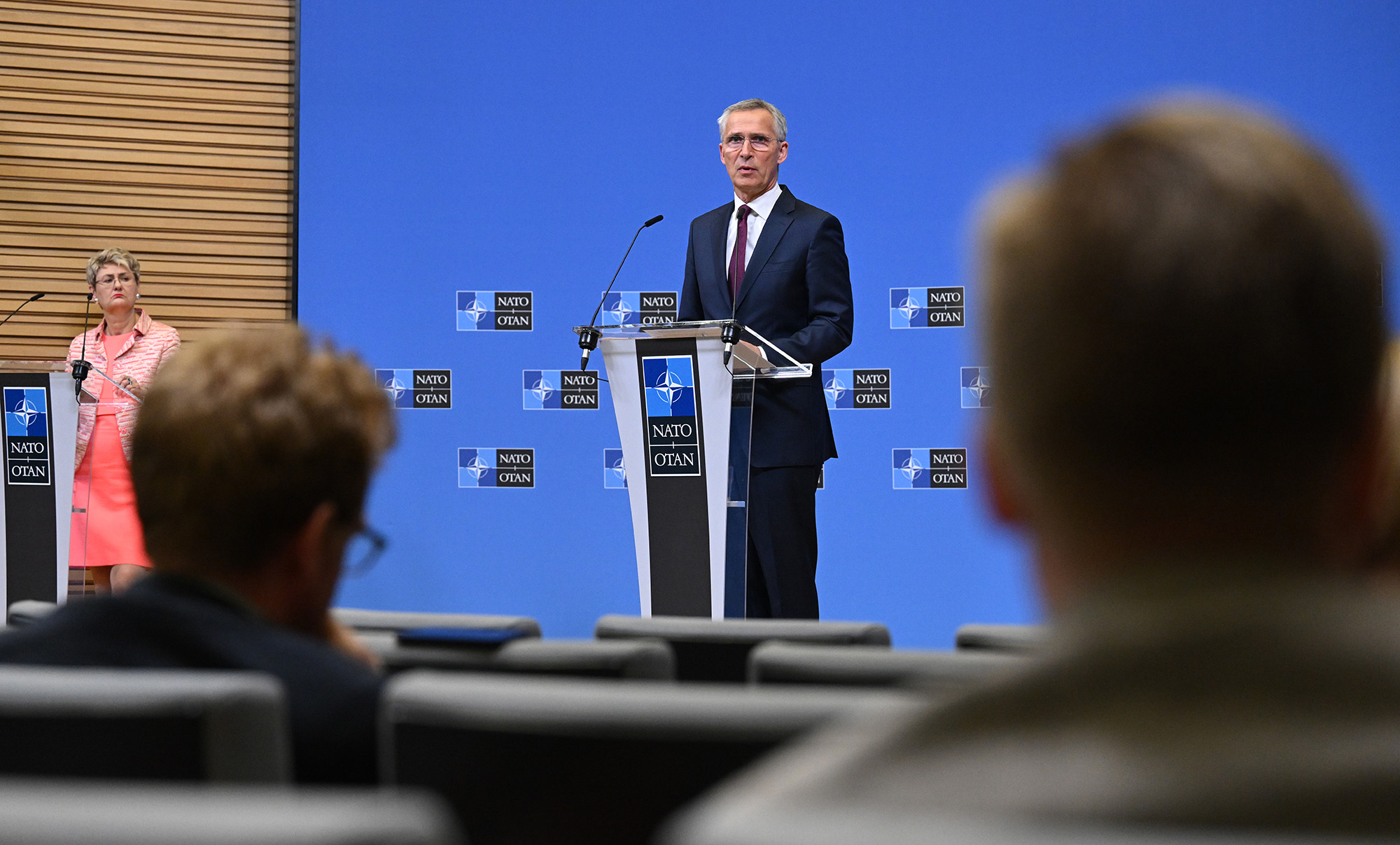 NATO leaders expected to "reaffirm Ukraine will become a member," chief says