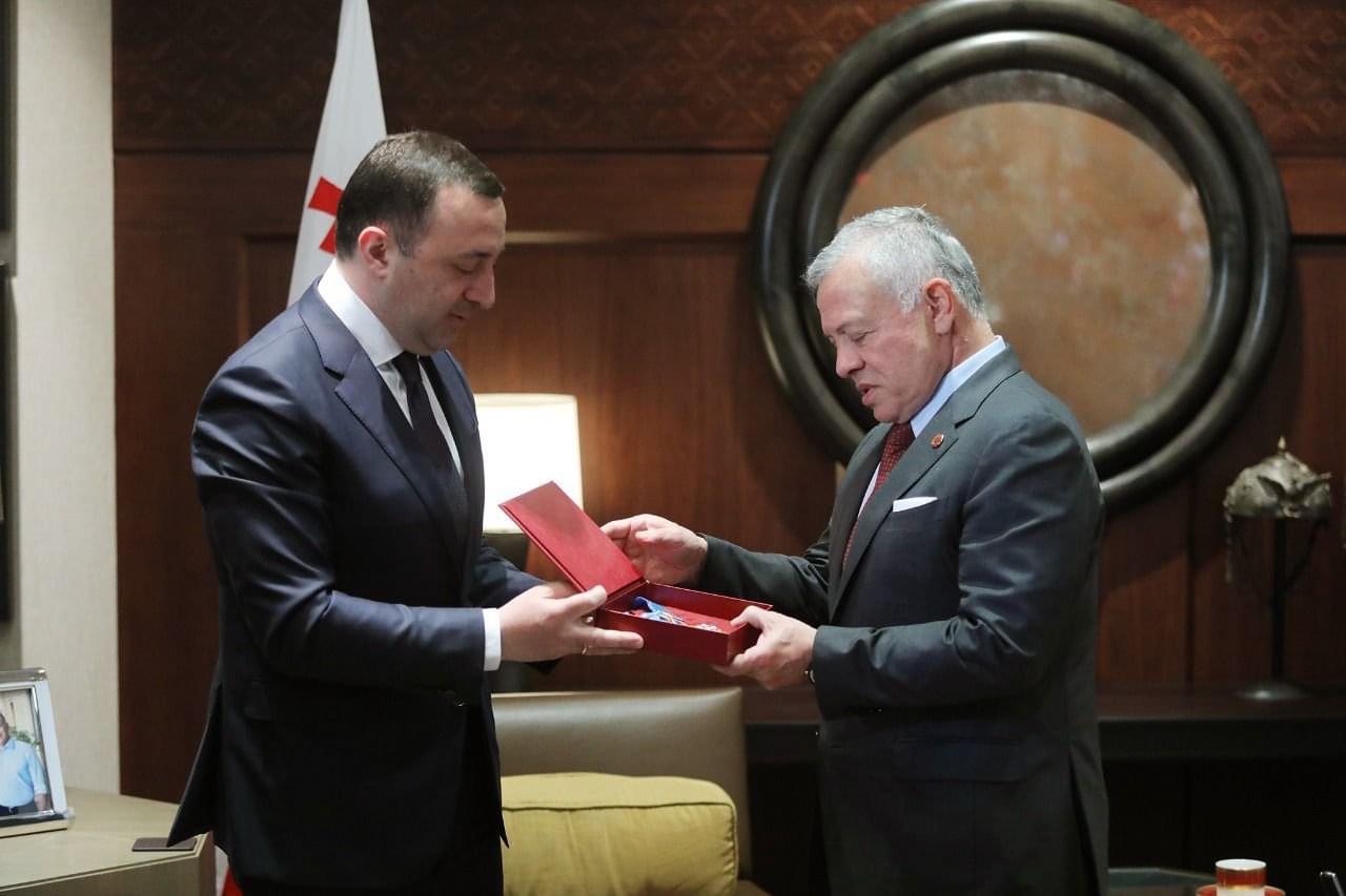 Georgian PM grants Order of Golden Fleece to Jordanian king