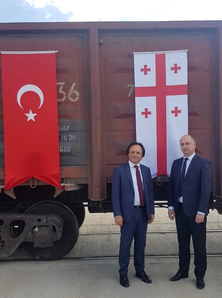 თურქეთიდან საქართველოში ახალი მატარებლით პირველი სატვირთო რეისი შესრულდა