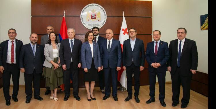 სოლომონ პავლიაშვილი სომხური დელეგაციის წევრებს შეხვდა