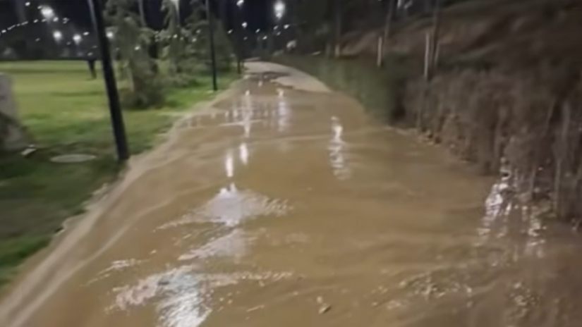 В Тбилисском парке, открытом 20 октября, произошло затопление