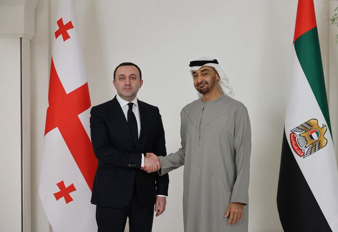 ღარიბაშვილი: არაბთა გაერთიანებული საამიროების პრეზიდენტთან შეხვედრაზე  ქვეყნებს შორის ვაჭრობისა და საინვესტიციო ნაკადების გაძლიერების საკითხები განვიხილეთ