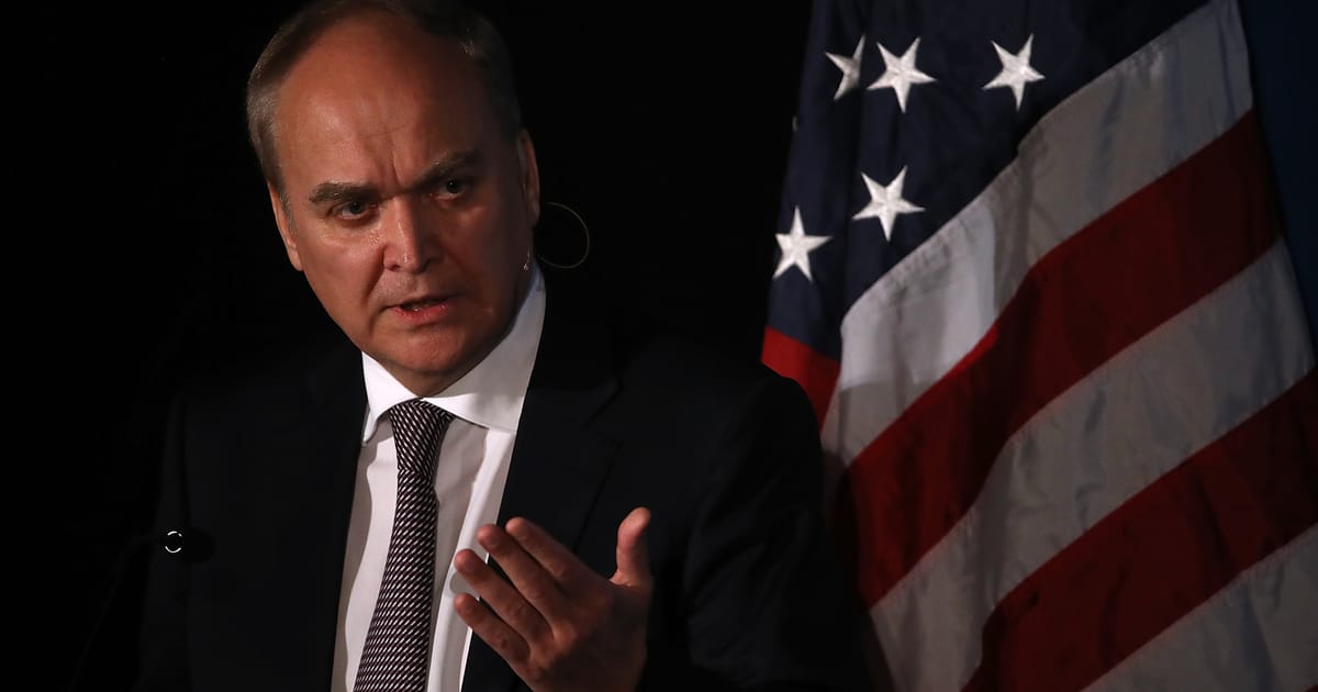 Russia’s ambassador to the US warns Washington