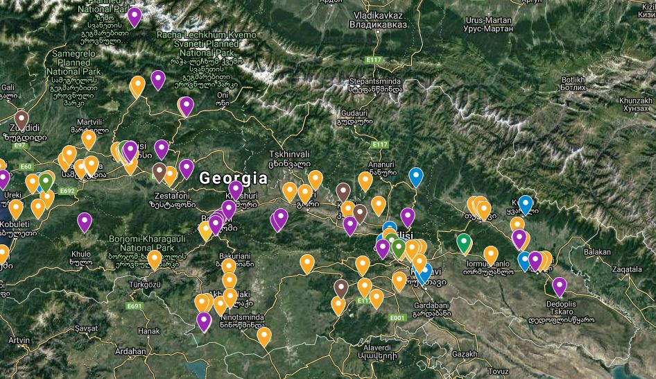 ობიექტების ჩამონათვალი, რომლებიც მუშაობას განაგრძობენ