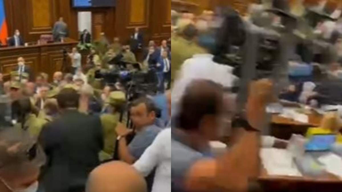 Между депутатами парламента Армении произошла драка (видео)