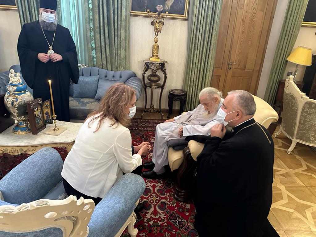 "ჩვენი ეკლესია ლოცულობს მშვიდობისთვის" – ილია მეორე ისრაელის ელჩს შეხვდა