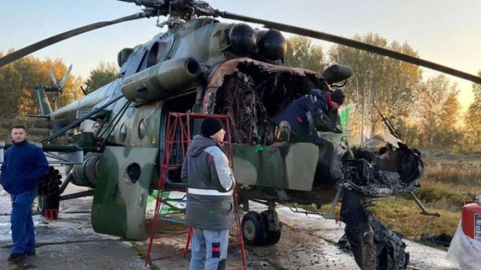 В России школьники сожгли второй вертолет за две недели