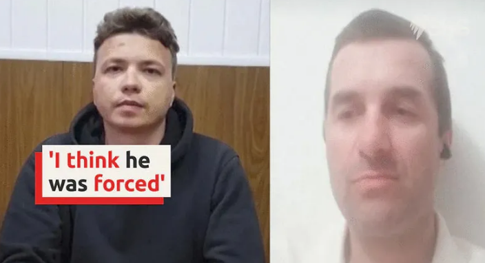 Detained Belarusian journalist appears in video that allies say was staged